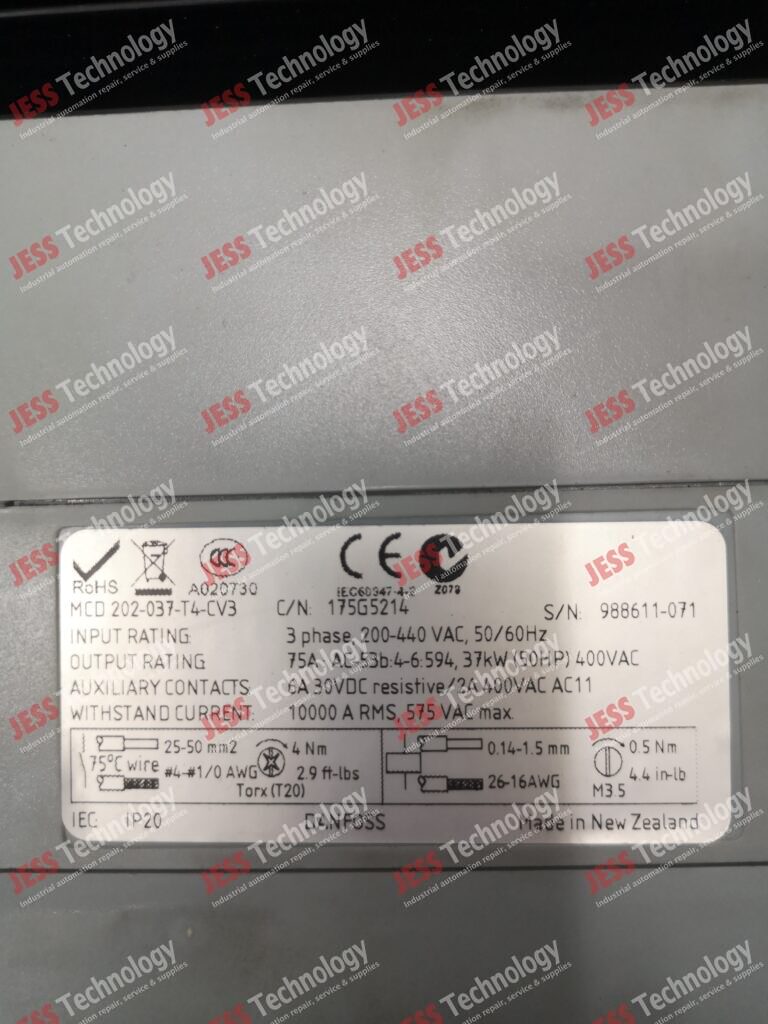Image #3 of Repair DANFOSS MCD 202-037-T4-CV3 Danfoss compact starter MCD 202 988611-071 in Malaysia, Singapore, Thailand, Indonesia