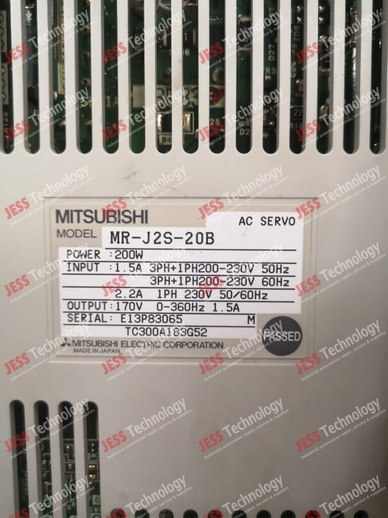 Image #3 of Repair MITSUBISHI MR-J2S-20B Mitsubishi AC servo drive GATE PASS : CBP113577 E13P83065 in Malaysia, Singapore, Thailand, Indonesia