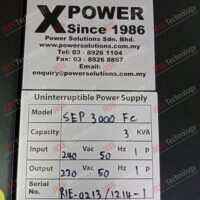 Repair UPS POWER SUPPLY SEP 3000 FC UPS POWER SUPPLY MODEL : SEP 3000 FC S/N: RIE-0213/1214-1 RIE-0213/1214-1 in Malaysia, Singapore, Thailand, Indonesia
