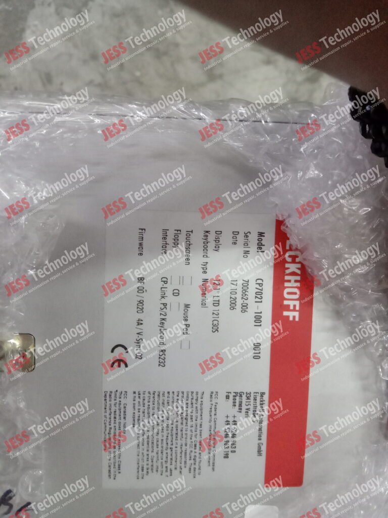 Image #3 of Repair BECKHOFF CONTROL PANEL CP7021-1001-0010 BECKHOFF CONTROL PANEL MODEL: CP7021-1001-0010 SN: 700662-006 700662-006 in Malaysia, Singapore, Thailand, Indonesia