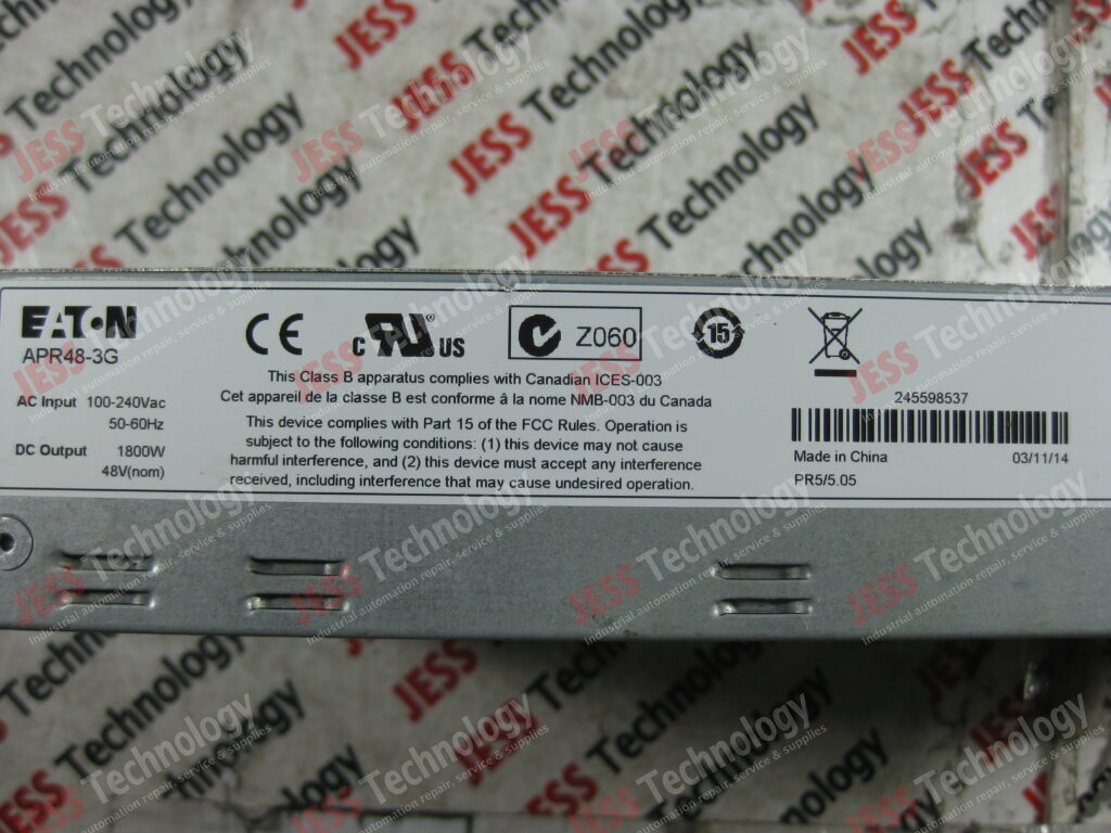 Image #4 of Repair EATON APR48-3G BRAND: EATON POWER RECTIFIER, MODEL: APR48-3G, S/N: 245598537 245598537 in Malaysia, Singapore, Thailand, Indonesia