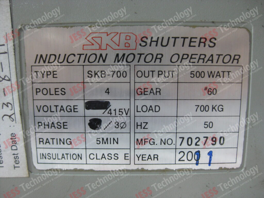 Image #3 of Repair SKB SKB-700 SKB SHUTTER INDUCTION MOTOR 500W MODEL: SKB-700 NONE in Malaysia, Singapore, Thailand, Indonesia