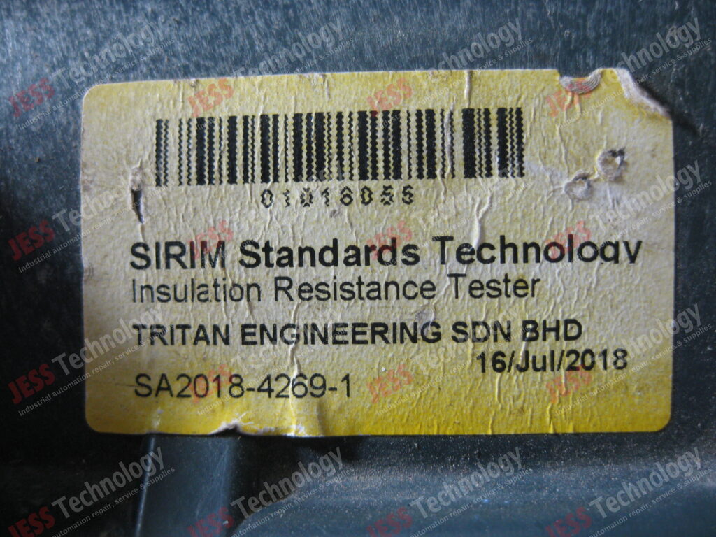 Image #3 of Repair MEGGER S1-52/2 MEGGER INSULATION RESISTANCE TESTER S1-52/2 01016055 in Malaysia, Singapore, Thailand, Indonesia