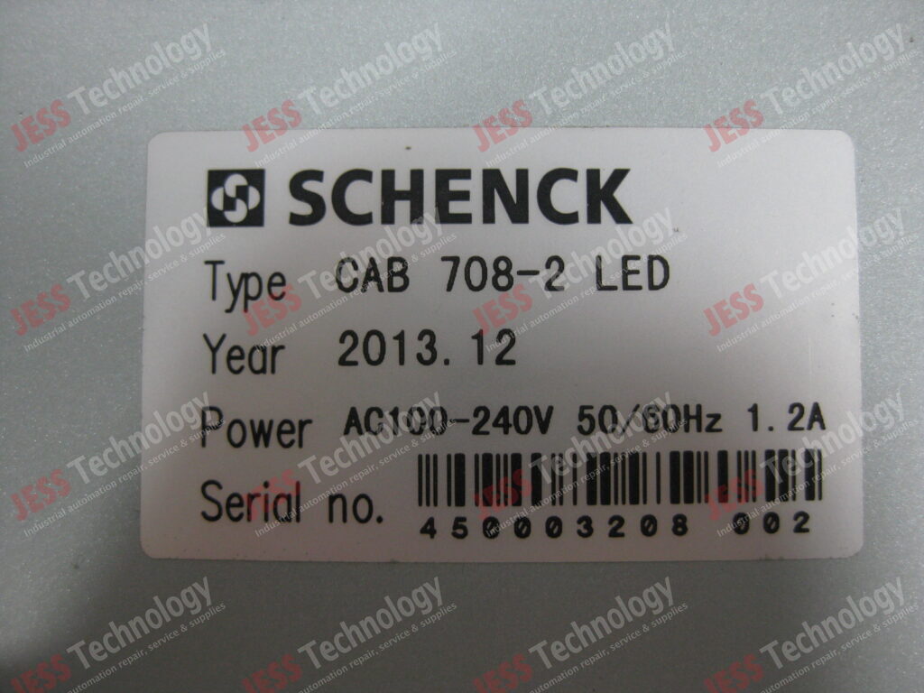 Image #1 of Repair SCHENCK CAB 708-2 LED SCHENCK TOUCH SCREEN MODEL: CAB 708-2 LED S/N: 450003208 002 450003208 002 in Malaysia, Singapore, Thailand, Indonesia