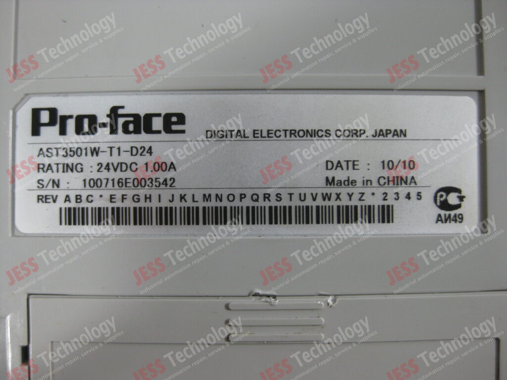 Image #1 of Repair PRO-FACE AST3501W-T1-D24 Pro-face Touch Panel Model: AST3501W-T1-D24 Serial No: 100716E003542 100716E003542 in Malaysia, Singapore, Thailand, Indonesia