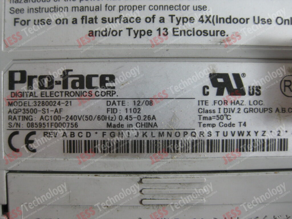 Image #1 of Repair PRO-FACE 3280024-21 Pro-face Touch Panel Model: 3280024-21 Serial No: 085951F000756 085951F000756 in Malaysia, Singapore, Thailand, Indonesia