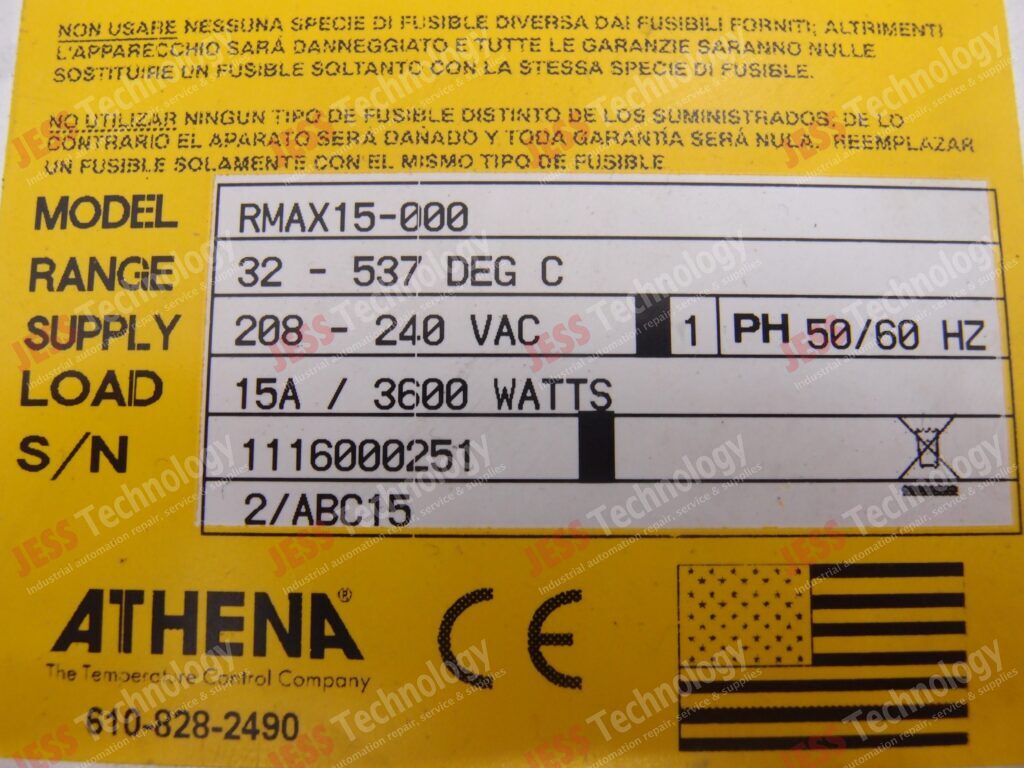 Image #1 of Repair ATHENA RMAX15-000 1047000153 in Malaysia, Singapore, Thailand, Indonesia