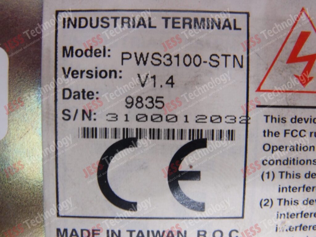 Image #1 of Repair HITECH PWS3100-STN INDUSTRIAL TERMINAL SCREEN 3100012032 in Malaysia, Singapore, Thailand, Indonesia
