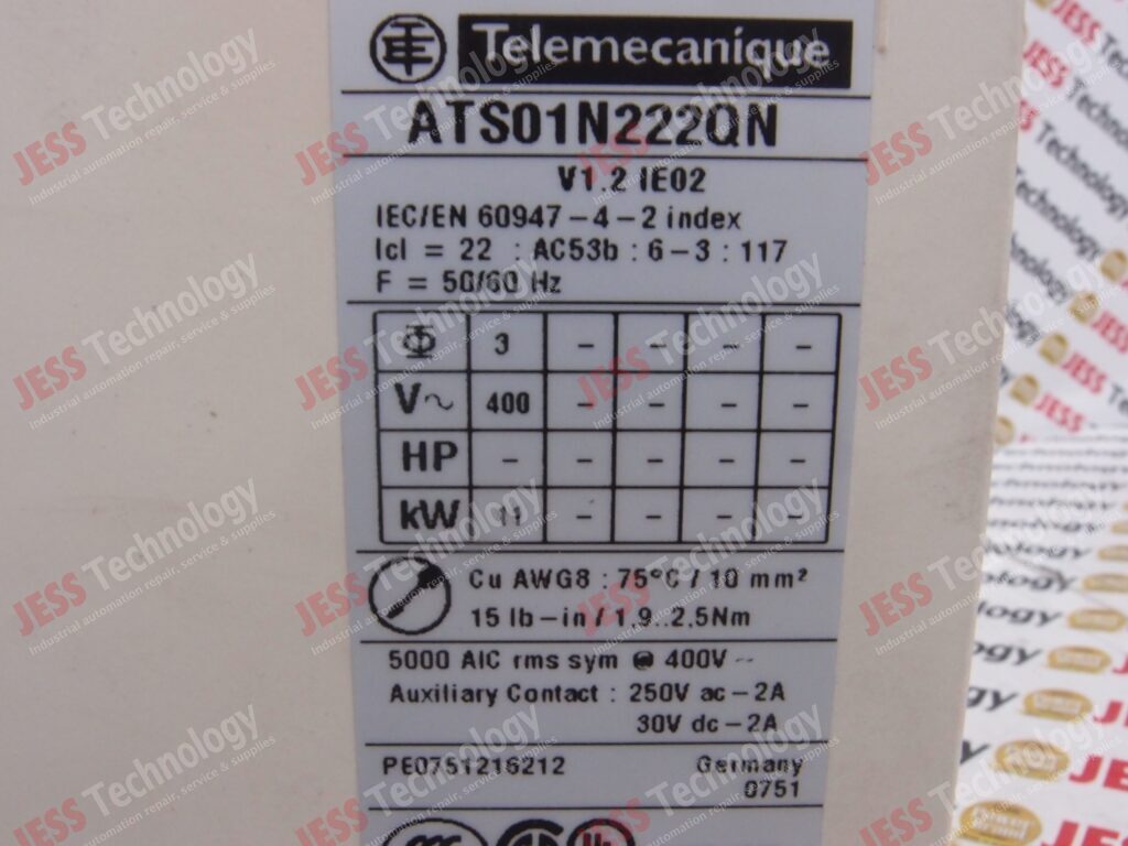 Image #1 of Repair TELEMECANIQUE ATS01N222QN TELEMECHANIQUE SOFT STARTER PE0751216212 in Malaysia, Singapore, Thailand, Indonesia