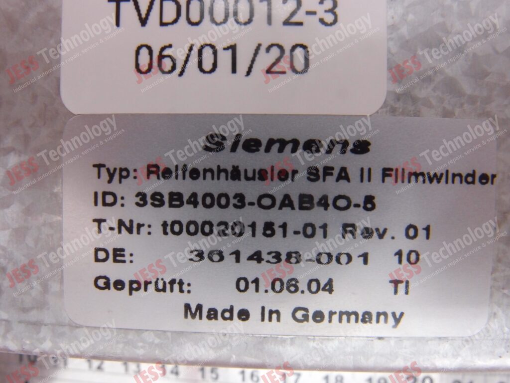 Image #1 of Repair SIEMENS 3SB4003-OAB4O-5 Siemens screen - in Malaysia, Singapore, Thailand, Indonesia