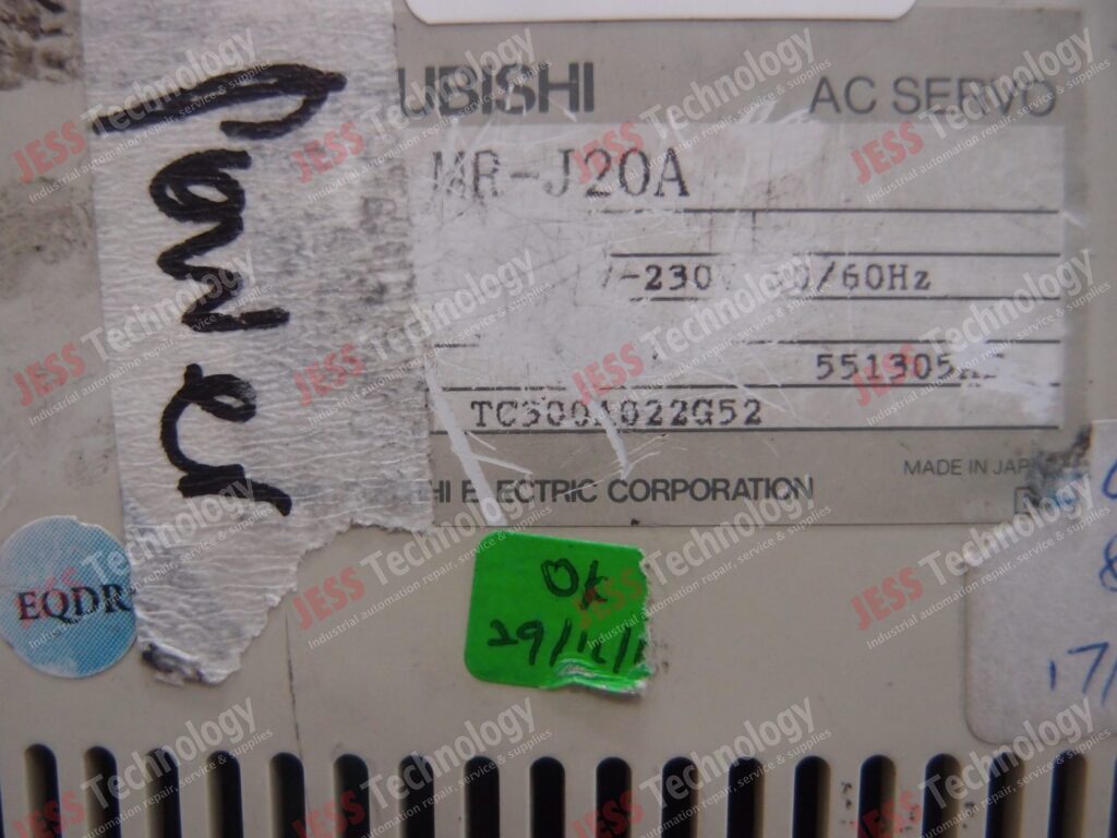 Image #1 of Repair MITSUBISHI MR-J20A Mitsubishi Ac Servo - in Malaysia, Singapore, Thailand, Indonesia