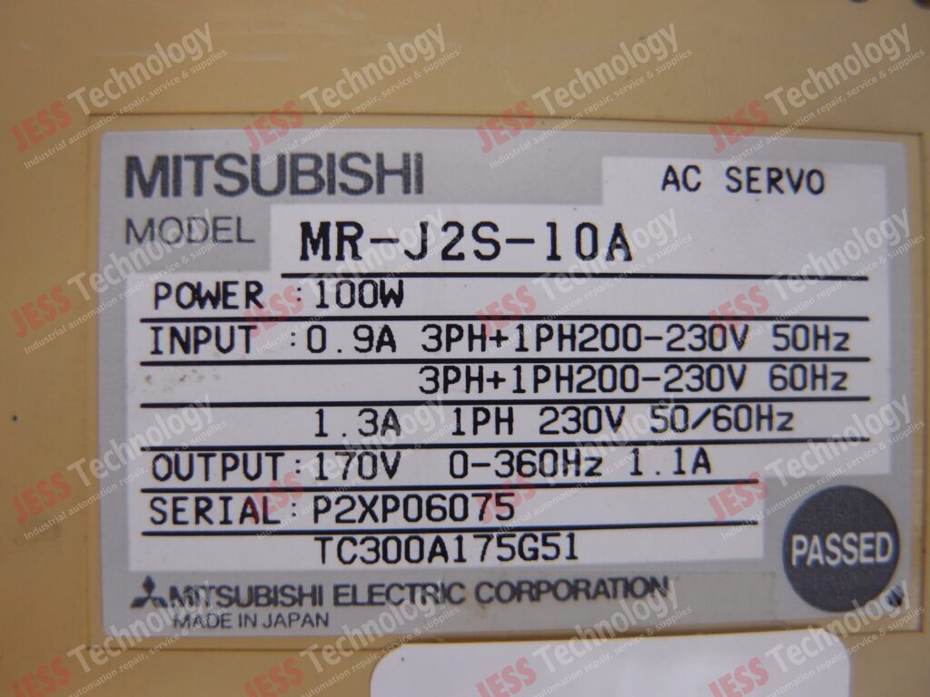 Image #1 of Repair MITSUBISHI MR-J2S-10A Mitsubishi AC Servo P2XP06075 in Malaysia, Singapore, Thailand, Indonesia