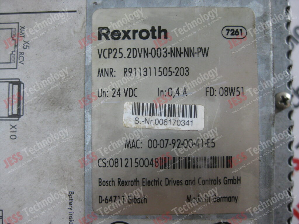 Image #4 of Repair REXROTH VCP25.20VN-003-NN-NN-DW Rexroth touch panel uw JA8751 006170341 in Malaysia, Singapore, Thailand, Indonesia