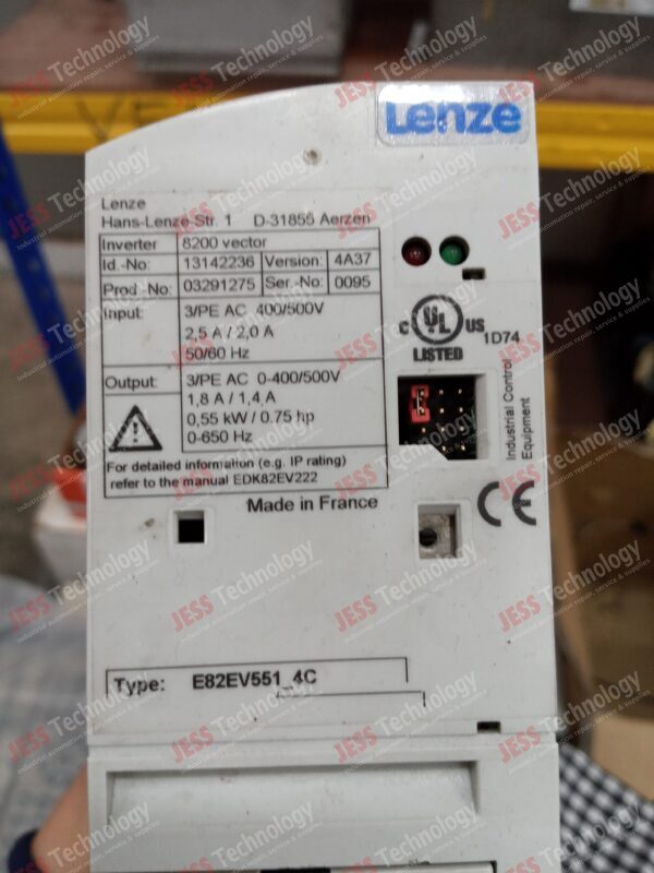 Image #3 of Repair LENZE E82EV551_4C Lenze Inverter 0095 in Malaysia, Singapore, Thailand, Indonesia