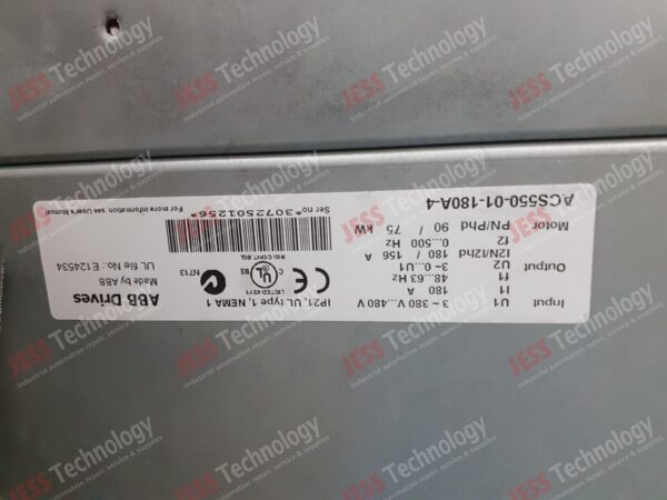 Image #4 of Repair ABB DRIVE ACS550-01-180A-4 ABB Inverter 3072501256 in Malaysia, Singapore, Thailand, Indonesia