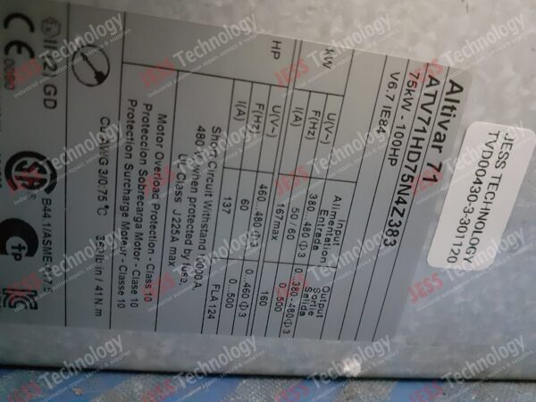 Image #2 of Repair SCHNEIDER ATV71HD75N4Z383 Schneider inverter - in Malaysia, Singapore, Thailand, Indonesia