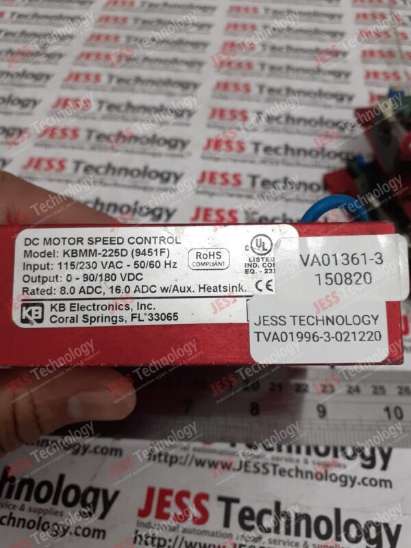 Image #2 of Repair KB ELECTRONICS KBMM-225D Dc motor speed control - in Malaysia, Singapore, Thailand, Indonesia