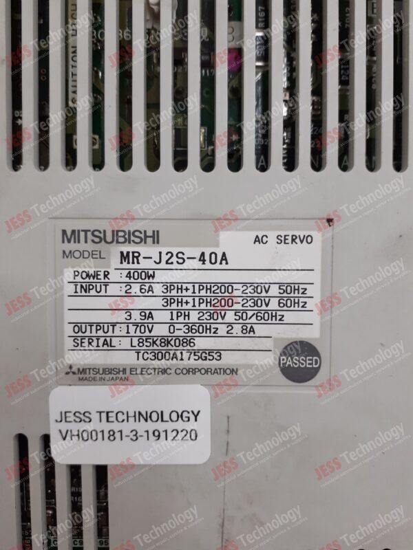 Image #2 of Repair MITSUBISHI AC SERVO MR-J2S-40A Mitsubishi AC Servo L85K8K086 in Malaysia, Singapore, Thailand, Indonesia