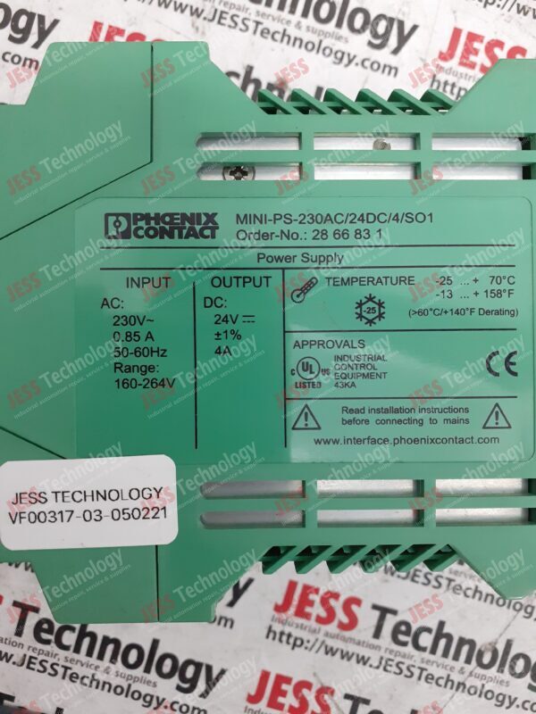 Image #1 of Repair Phoenix Contact MINI-PS-230AC/24DC/4/SO1 Mini power supply 3011465433 in Malaysia, Singapore, Thailand, Indonesia
