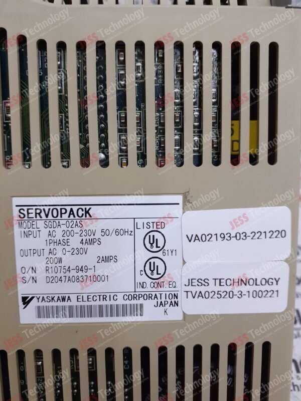 Image #2 of Repair YASKAWA SGDA-02AS Servopack D2047A083710001 in Malaysia, Singapore, Thailand, Indonesia