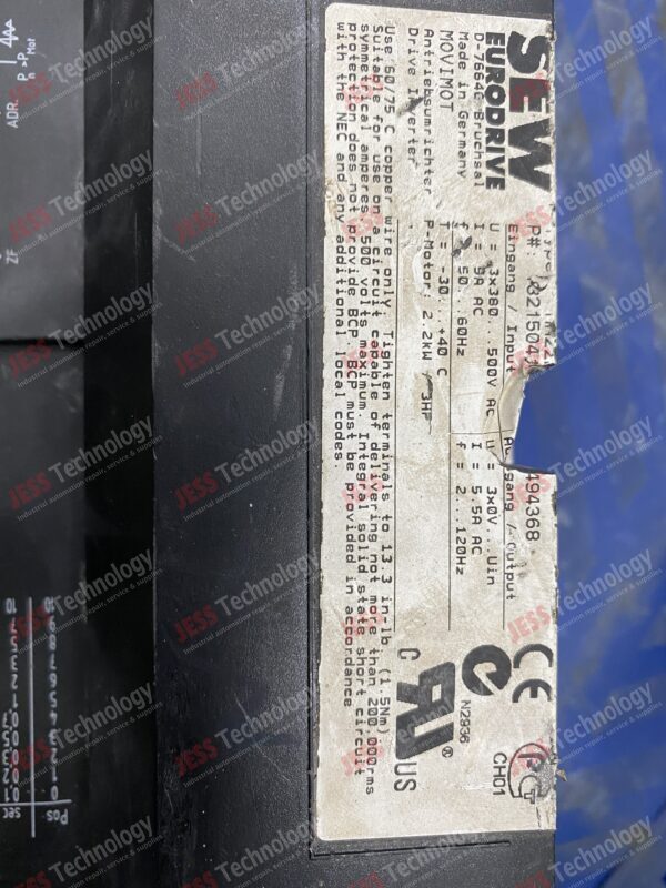 Image #4 of Repair SEW EURODRIVE MM22D-503-00 SEW EuroDrive - in Malaysia, Singapore, Thailand, Indonesia