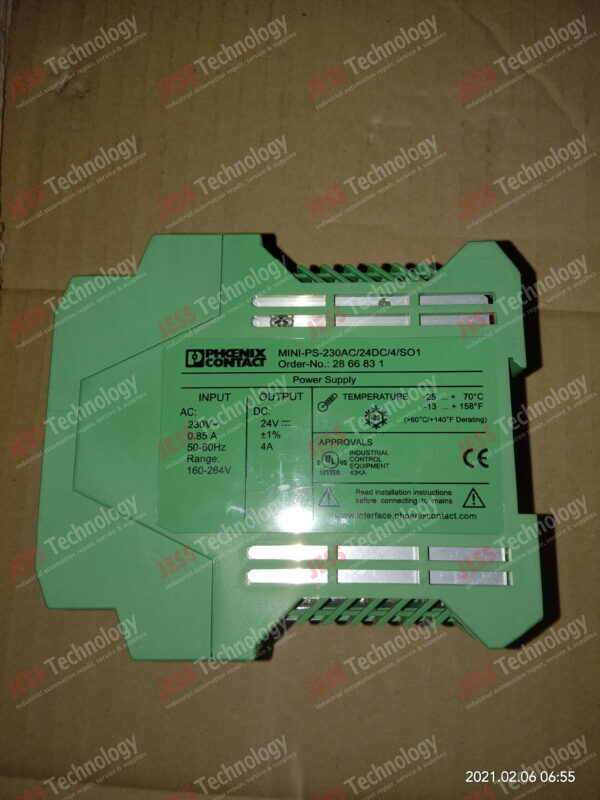 Image #3 of Repair Phoenix Contact MINI-PS-230AC/24DC/4/SO1 Mini power supply 3011465433 in Malaysia, Singapore, Thailand, Indonesia